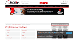 Desktop Screenshot of czesci.forumsamochodowe.pl