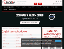 Tablet Screenshot of czesci.forumsamochodowe.pl